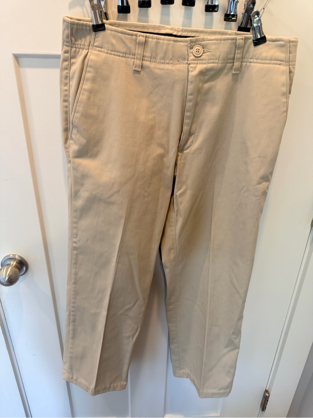 Lee Extreme Motion MVP Pants Mens 32x30 Khaki Regular Straight Stretch Chinos